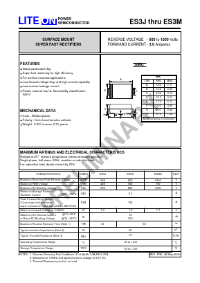 ES3J Datasheet PDF LiteOn Technology