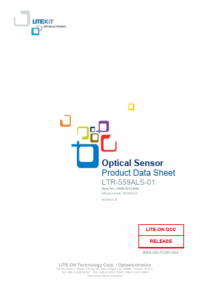 LTR-559ALS-01 Datasheet PDF LiteOn Technology