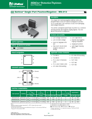 B3104UCLXX Datasheet PDF Littelfuse, Inc