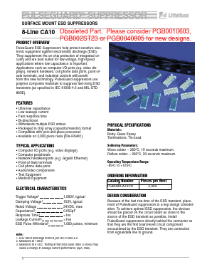 PGB008CA10 Datasheet PDF Littelfuse, Inc