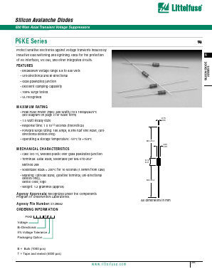P6KE160A-T Datasheet PDF Littelfuse, Inc