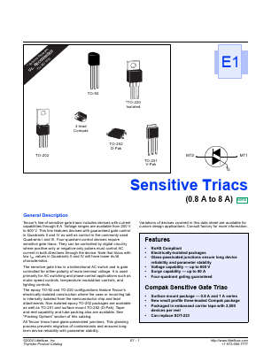 L601E6 Datasheet PDF Littelfuse, Inc