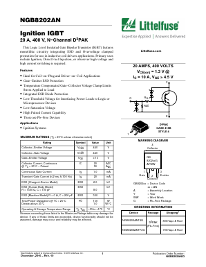 NGB8202AN Datasheet PDF Littelfuse, Inc