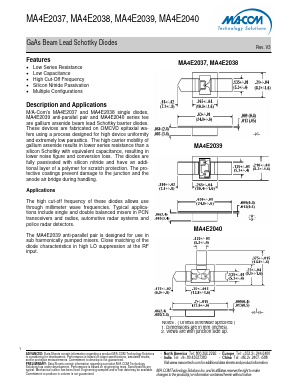 MA4E2037_V3 Datasheet PDF M/A-COM Technology Solutions, Inc.