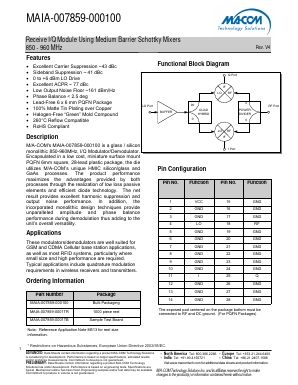 MAIA-007859-0001TR Datasheet PDF M/A-COM Technology Solutions, Inc.