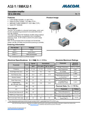 A32-1 Datasheet PDF M/A-COM Technology Solutions, Inc.