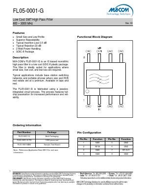 FL05-0001-G Datasheet PDF M/A-COM Technology Solutions, Inc.