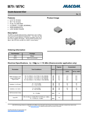 M79C Datasheet PDF M/A-COM Technology Solutions, Inc.