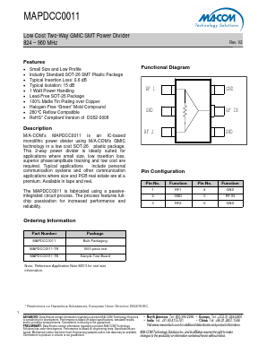 MAPDCC0011 Datasheet PDF M/A-COM Technology Solutions, Inc.