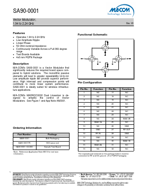 SA90-0001-DC000 Datasheet PDF M/A-COM Technology Solutions, Inc.