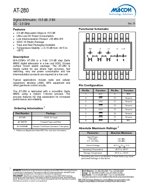 AT-280 Datasheet PDF M/A-COM Technology Solutions, Inc.