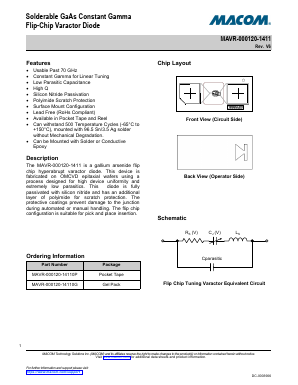 MAVR-000120-1411 Datasheet PDF M/A-COM Technology Solutions, Inc.