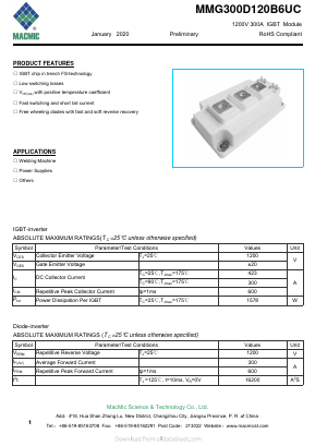 MMG300D120B6UC Datasheet PDF MacMic