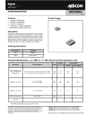 M4G Datasheet PDF Tyco Electronics