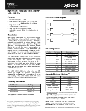 AM500004V6 Datasheet PDF Tyco Electronics