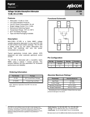 AT-259 Datasheet PDF Tyco Electronics