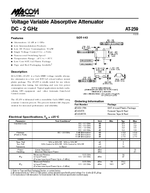 AT-259TR Datasheet PDF Tyco Electronics