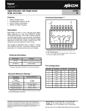 AT-264 Datasheet PDF Tyco Electronics