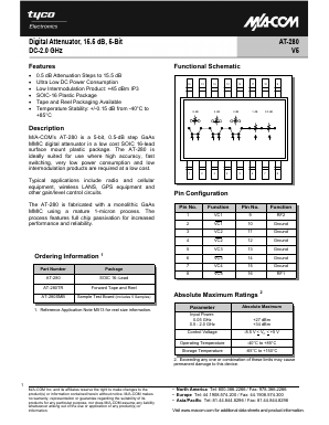 AT-280TR Datasheet PDF Tyco Electronics