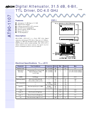AT90-1107 Datasheet PDF Tyco Electronics