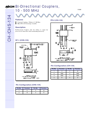 CH-134 Datasheet PDF Tyco Electronics