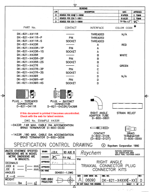 DK-621-0433R Datasheet PDF Tyco Electronics