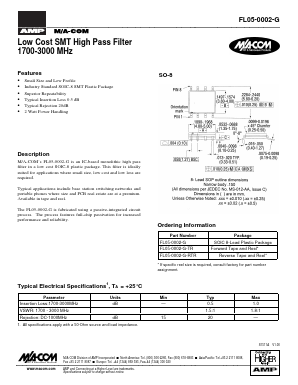 FL05-0002-G Datasheet PDF Tyco Electronics