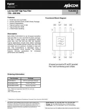 FL05-0002-G-TR Datasheet PDF Tyco Electronics