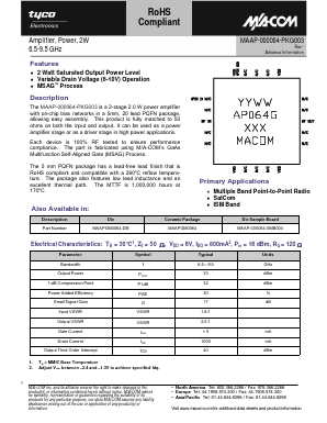 MAAP-000064-SMB004 Datasheet PDF Tyco Electronics
