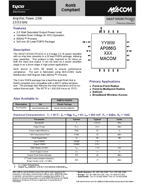 MAAP-000066-SMB003 Datasheet PDF Tyco Electronics