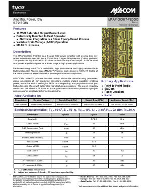 MAAP-000077-MCH000 Datasheet PDF Tyco Electronics