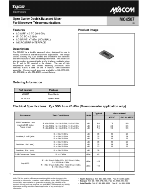 MC4507-2 Datasheet PDF Tyco Electronics