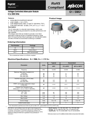 SMG1 Datasheet PDF Tyco Electronics