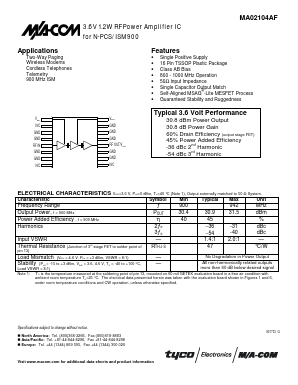 MA02104AF Datasheet PDF Tyco Electronics