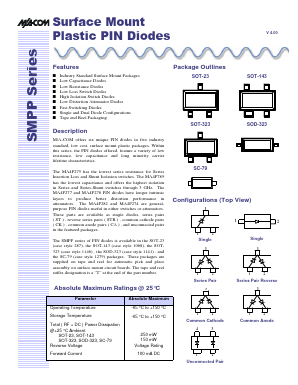 MA4PHXXX Datasheet PDF Tyco Electronics