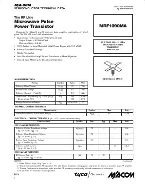 MRF1090MA Datasheet PDF Tyco Electronics