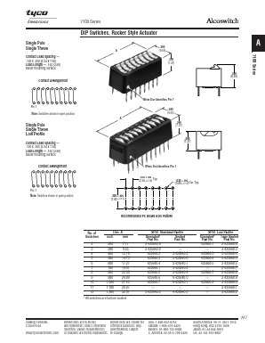 7100 Datasheet PDF Tyco Electronics