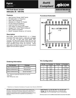 MAAV-007088-000100 Datasheet PDF Tyco Electronics