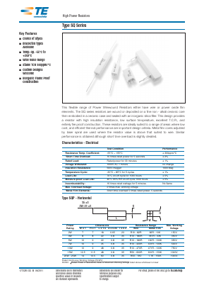 SQMR31K0G Datasheet PDF Tyco Electronics