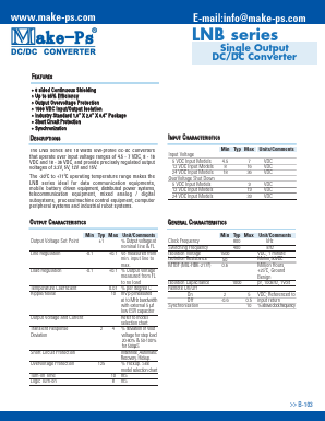 1015S5LNB Datasheet PDF Make-Ps