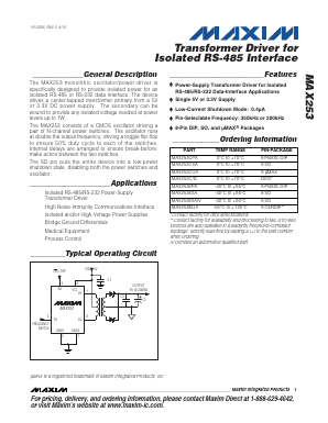 MAX253C Datasheet PDF Maxim Integrated