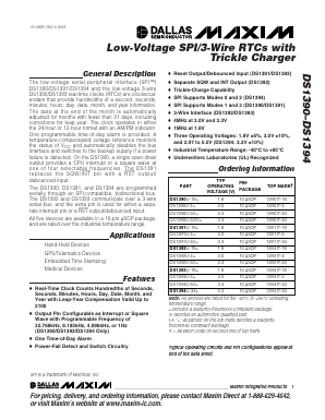 DS1394U-33+ Datasheet PDF Maxim Integrated