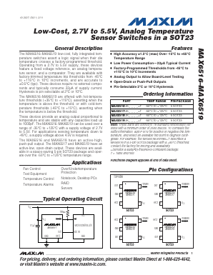 MAX6518UKP005 Datasheet PDF Maxim Integrated
