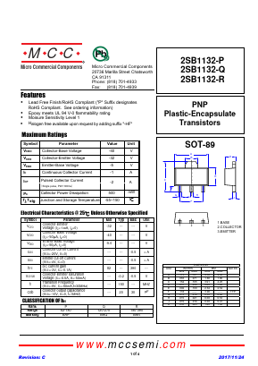 2SB1132-Q Datasheet PDF Micro Commercial Components