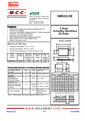 SMD22LHE Datasheet PDF Micro Commercial Components