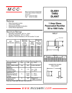 DL4001_ Datasheet PDF Micro Commercial Components