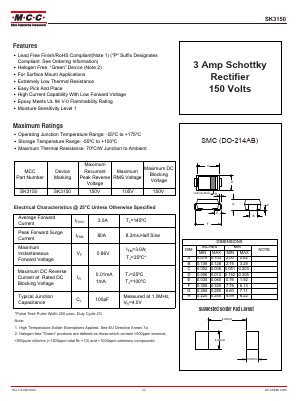 SK3150 Datasheet PDF Micro Commercial Components