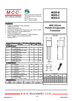 M28S-D Datasheet PDF Micro Commercial Components