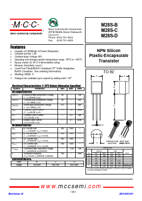 M28S-C Datasheet PDF Micro Commercial Components