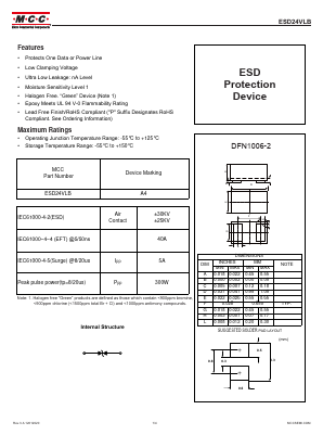 ESD24VLB Datasheet PDF Micro Commercial Components